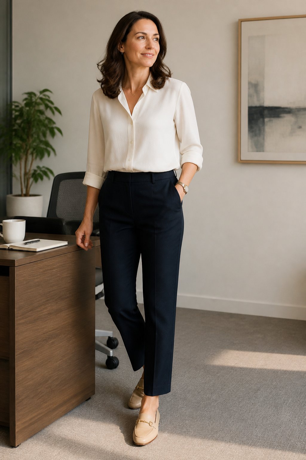 Business Casual Capsule Wardrobe Ideas for Easy Workday Dressing - look 01 image