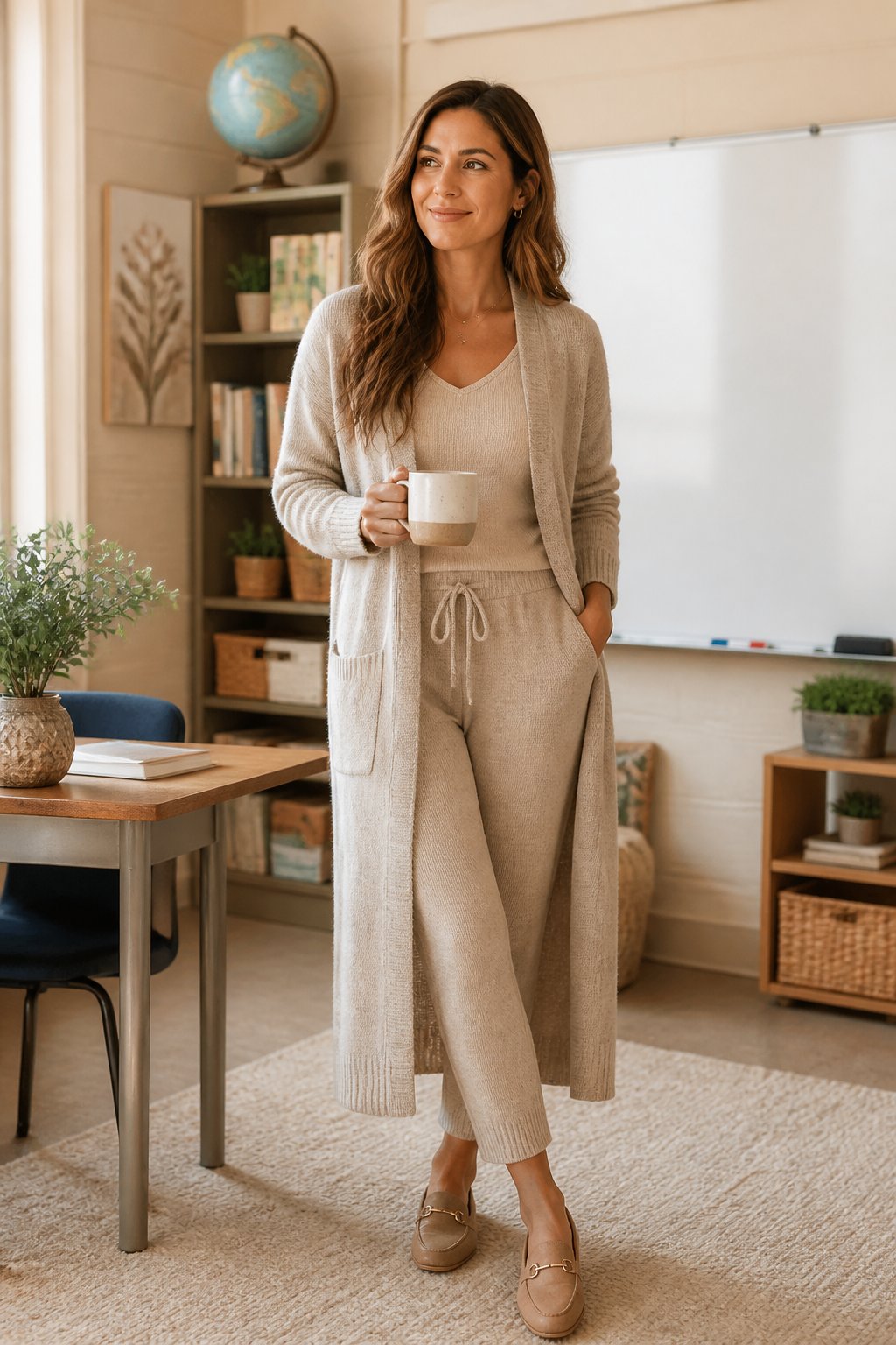 Comfy teacher outfits that look polished enough for class