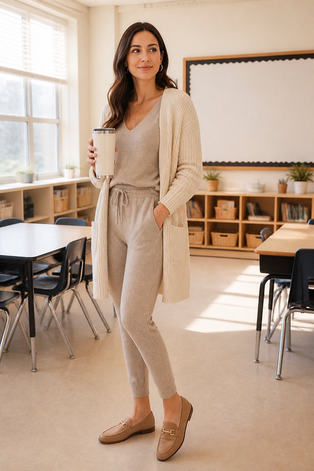 Comfy Teacher Outfits That Look Polished Enough for Class - look 01 image