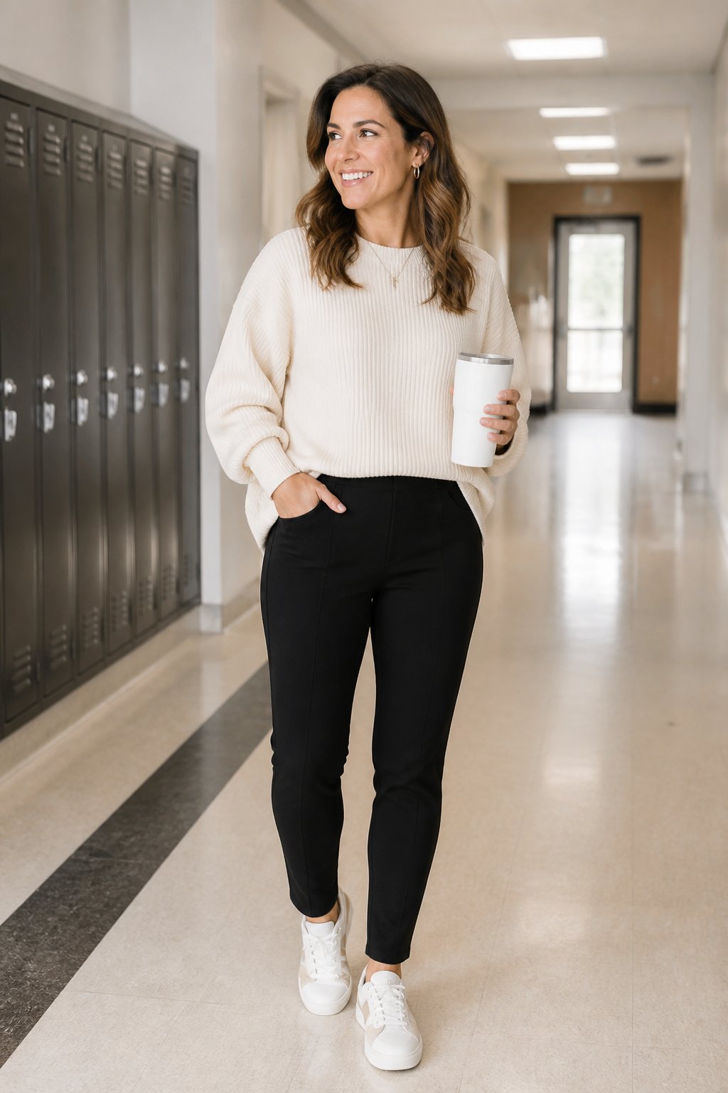 Comfy Teacher Outfits That Look Polished Enough for Class - look 02 image
