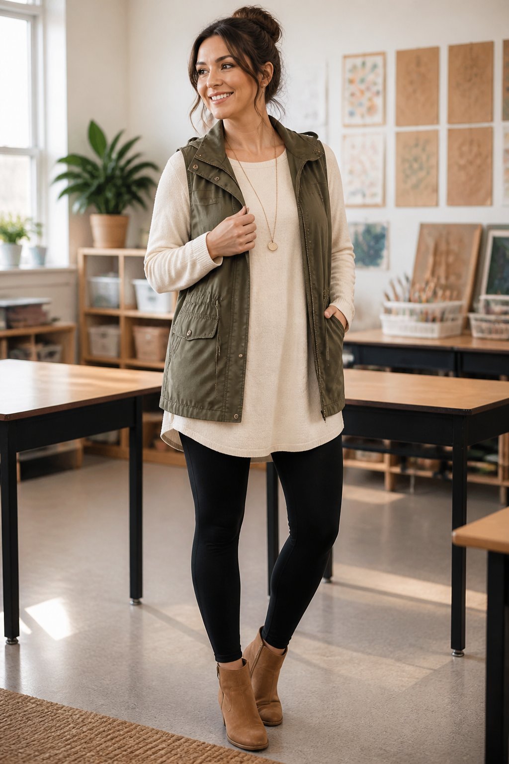 Comfy Teacher Outfits That Look Polished Enough for Class - look 10 image