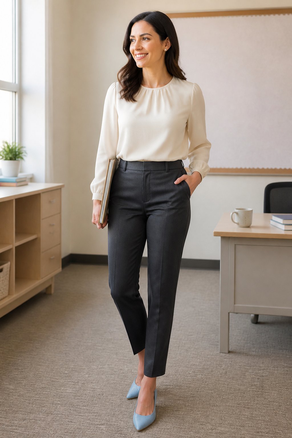 Cute Teacher Outfits That Still Work for Real School Days - look 04 image