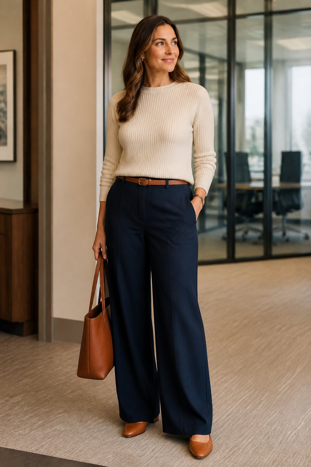 Midsize Office Outfits Look 02