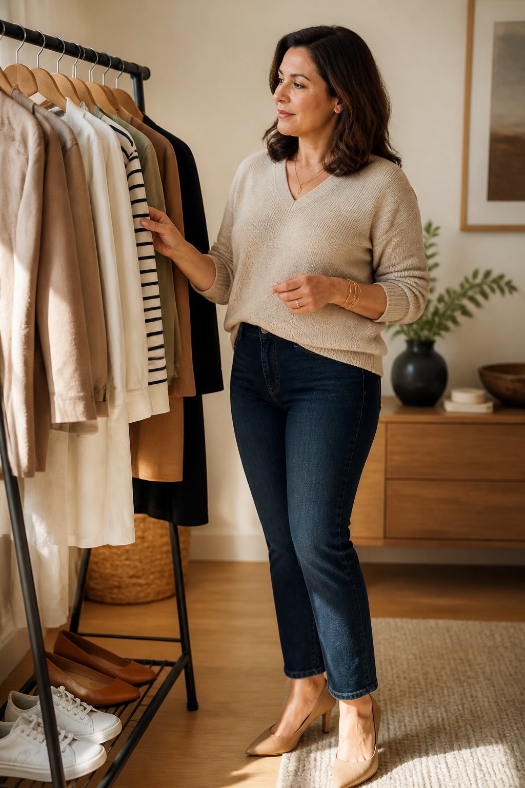 Midsize outfit ideas — curated wardrobe inspiration for the office, casual days, nights out, and vacation
