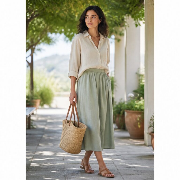 Modest Hot Weather Outfits That Stay Cool Without Losing Coverage — Pinterest-friendly fashion photo
