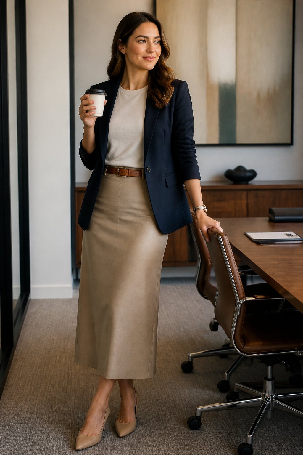 Modest Office Outfits Look 03