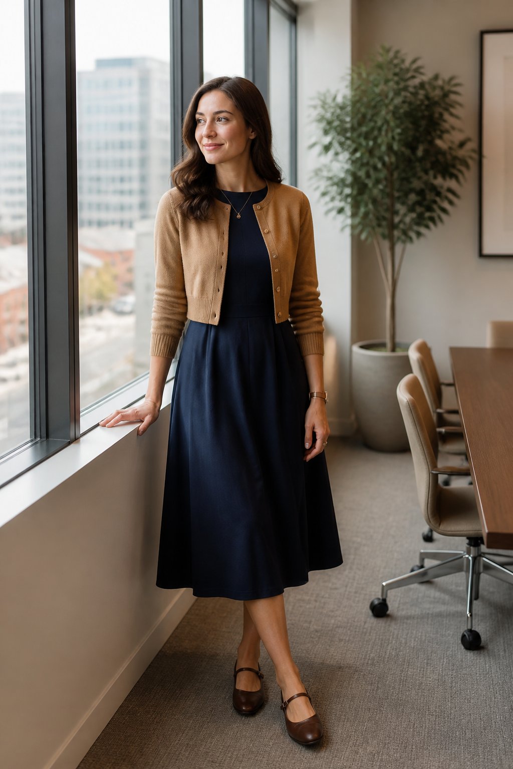Modest Office Outfits Look 07