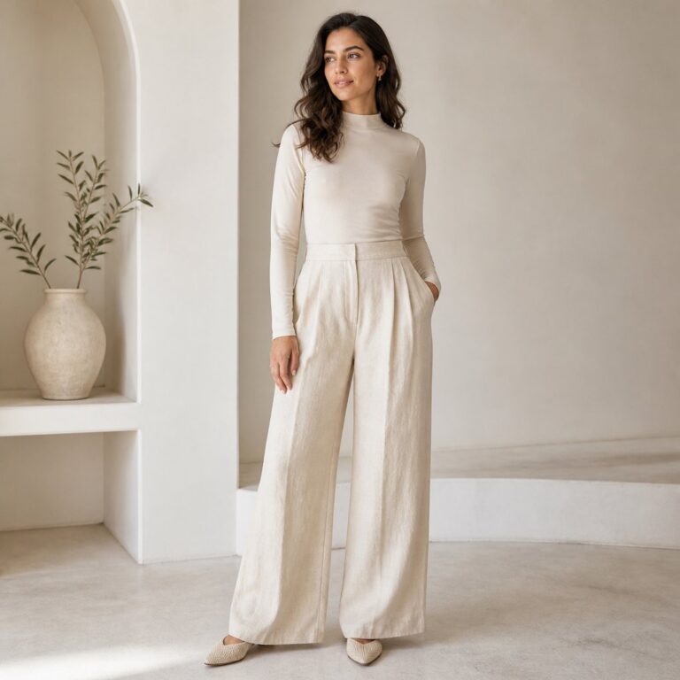 woman wearing outfit 1 for modest trendy outfits