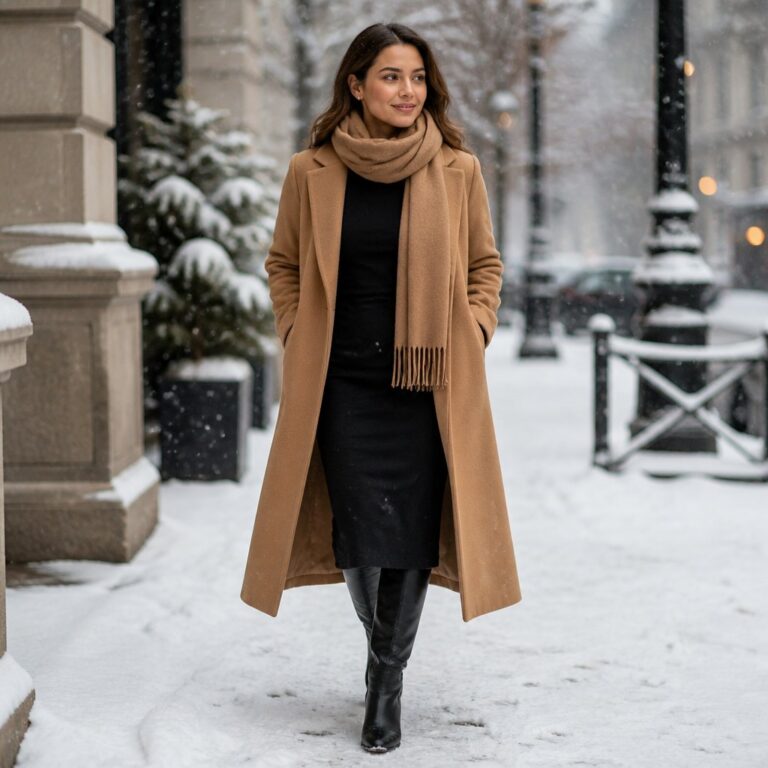 Modest Winter Outfits That Layer Warm Without Losing Shape