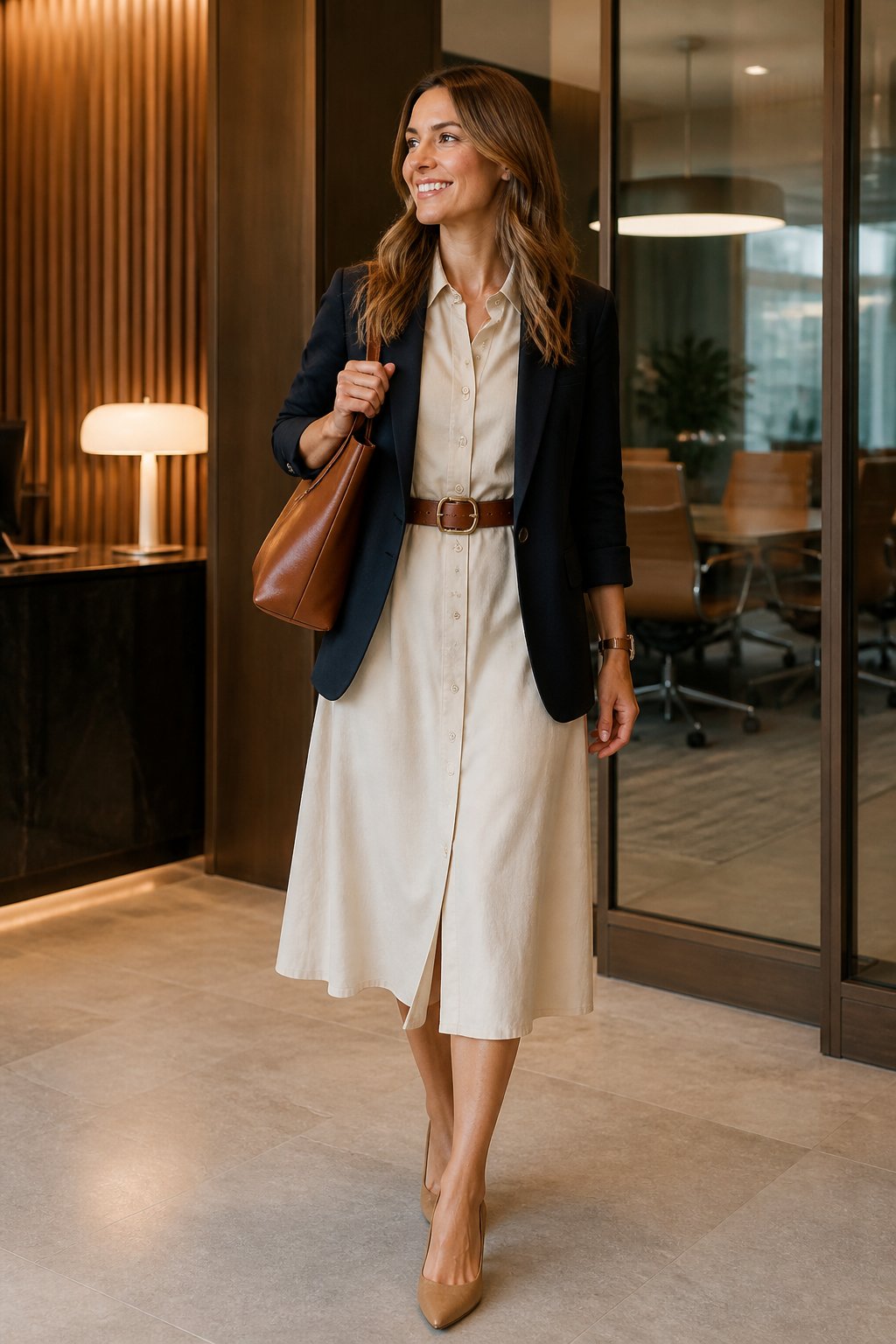 Modest Work Outfits Look 09